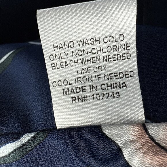 Skies Are Blue Women's Blazer Sz L Blue Long Sleeve Floral Lining Pockets Open - Picture 7 of 9